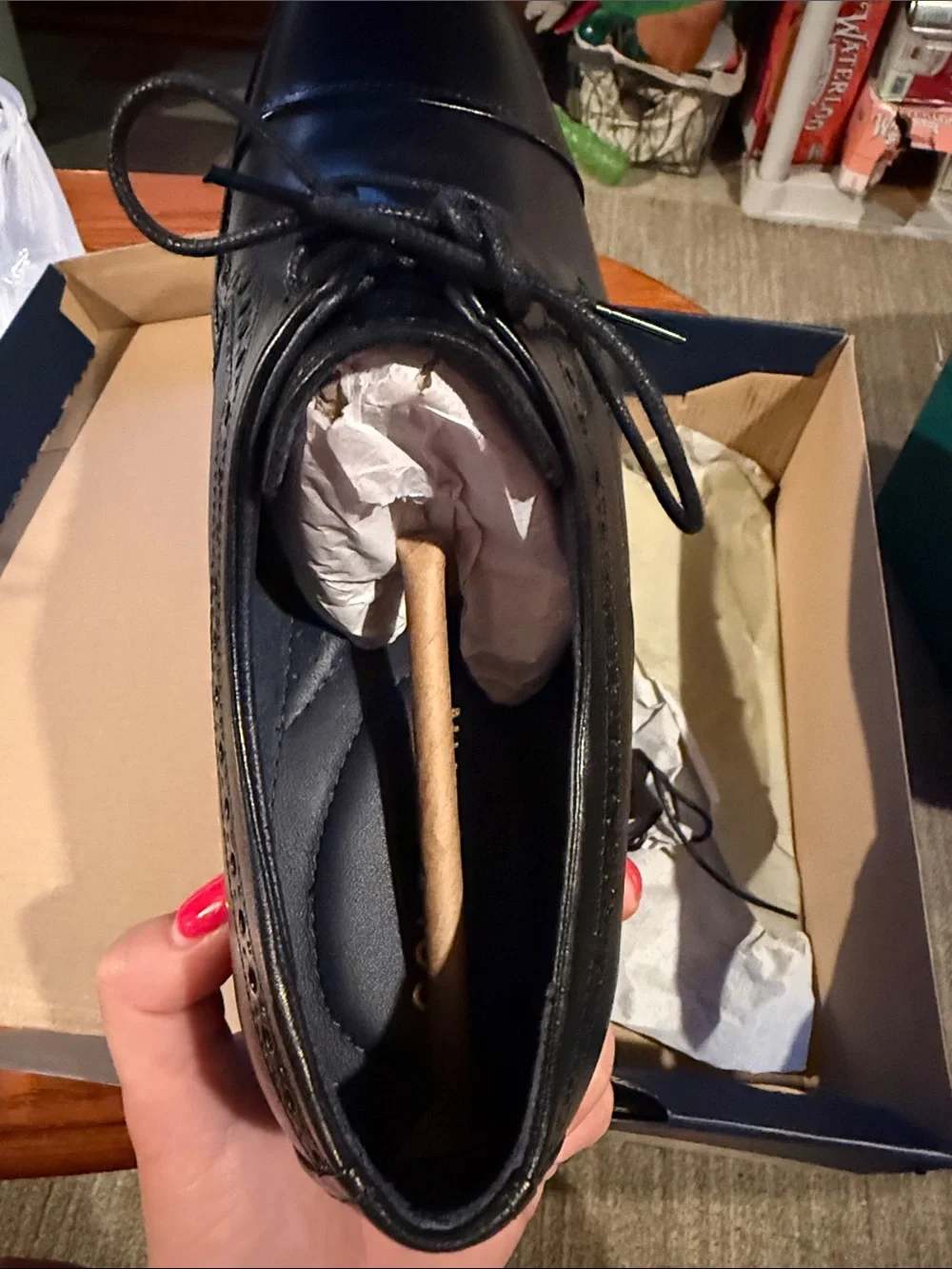 Cole Haan Classic Black Leather Oxford Dress Shoes - Men